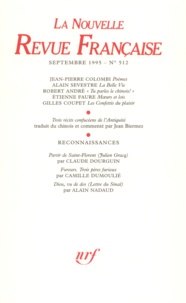  Gallimard - La Nouvelle Revue Française N° 512, sept 1995 : .