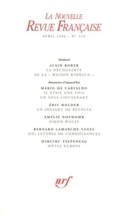 La Nouvelle Revue Française N°519, avril 1996