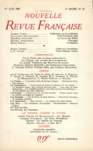  Gallimard - La Nouvelle Revue Française N° 54, juin 1957 : .