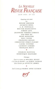La Nouvelle Revue Française N° 545 juin 1998