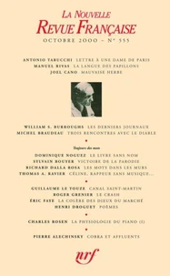 La Nouvelle Revue Française N° 555 (octobre 2000)