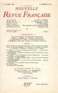 La nouvelle revue française N° 64 avril 1958