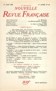  Gallimard - La Nouvelle Revue Française N° 66, juin 1958 : .