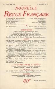  Gallimard - La Nouvelle Revue Française N° 73, janvier 1959 : .