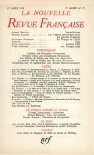  Gallimard - La Nouvelle Revue Française N° 75, mars 1959 : .