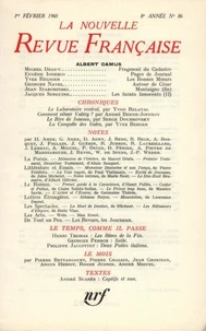 La nouvelle revue française N° 86 février 1960