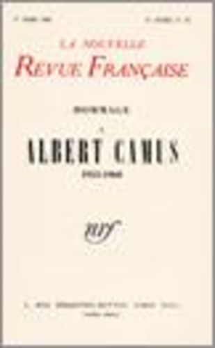 La Nouvelle Revue Française N° 87 mars 1960 Hommage à Albert Camus