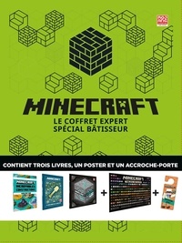  Gallimard - Minecraft : le coffret expert spécial bâtisseur - Avec trois livres, un poster et un accroche-porte.