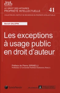 Les exceptions à usage public en droit d'auteur