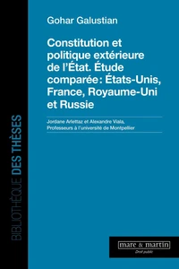 Constitution et politique extérieure de l'Etat