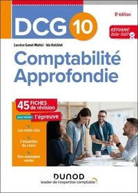 DCG 10 - Comptabilité approfondie - Fiches - Réforme 2026-2027