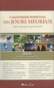 Calendrier perpétuel des jours heureux avec messages quotidiens