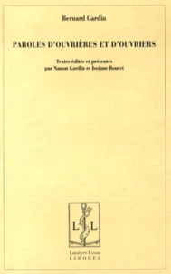 Paroles douvrières et douvriers