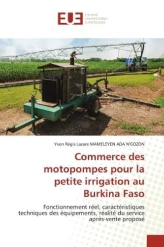 Ada n'gozon yvon régis lazare Mameleyen - Commerce des motopompes pour la petite irrigation au Burkina Faso - Fonctionnement réel, caractéristiques techniques des équipements, réalité du service après-vente pro.