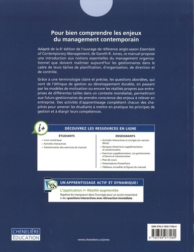 Fondements du management contemporain 2e édition
