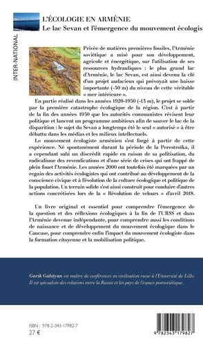 L'écologie en Arménie. Le lac Sevan et l'émergence du mouvement écologiste