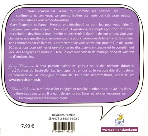 101 questions pour animer et approfondir les discussions en couple