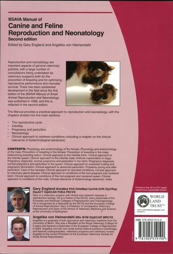 BSAVA Manual of Canine and Feline Reproduction and Neonatology 2nd edition