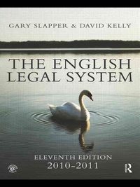 Gary Slapper - The English Legal System.