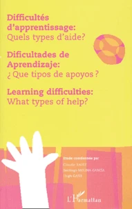 Difficultes D'Apprentissage : Quels Types D'Aide ? Edition Trilingue Francais-Anglais-Espagnol