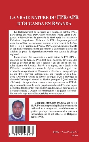 La vraie nature du FPR/APR d'Ouganda en Rwanda