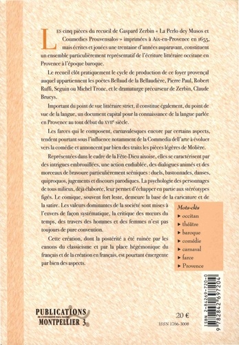 La perlo dey musos et coumedies prouvensalos. Edition critique