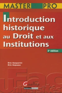 Introduction historique au droit et aux institutions