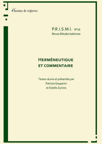 P.R.I.S.M.I. n°16 - Herméneutique et commentaire