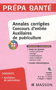 Annales corrigées concours d'entrée auxiliaires de puériculture