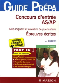 Concours d'entrée AS/AP (aide-soignant et auxiliaire de puériculture)