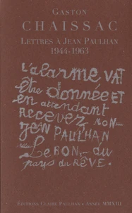 Lettres à Jean Paulhan 1944-1963