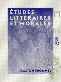 Études littéraires et morales