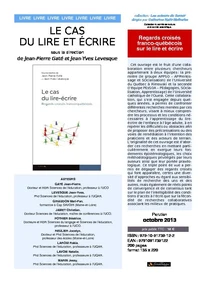 Cas du lire ecrire (le)