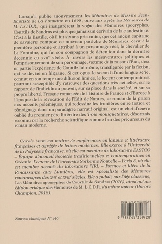 Mémoires de Messire Jean-Baptiste de La Fontaine