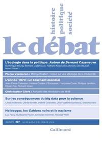 Le Débat N° 207, novembre-décembre 2019