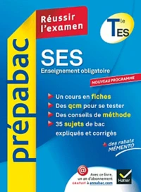 Sciences économiques et sociales Tle ES enseignement obligatoire