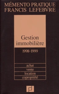 Gestion immobilière 1998-1999