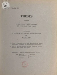 Bobines sans fer pour la production de champs magnétiques permanents très intenses. Calcul et réalisation