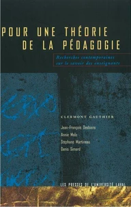 Pour une théorie de la pédagogie