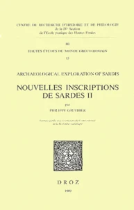Nouvelles inscriptions de Sardes II