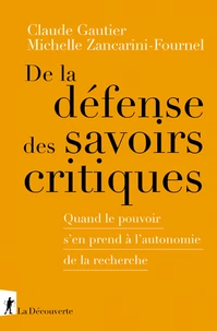 De la défense des savoirs critiques