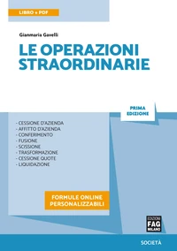 Le operazioni straordinarie