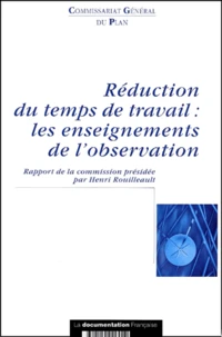 Réduction du temps de travail : les enseignements de l'observation