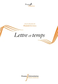 Lettre et temps