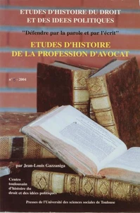 Etudes d'histoire de la profession d'avocat