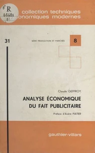 Analyse économique du fait publicitaire