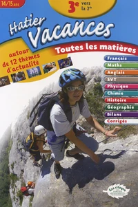 Hatier Vacances 3e vers la 2e