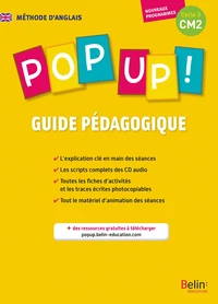 Méthode d'anglais Pop up ! CM2