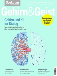 Gehirn&amp;Geist 7/2025 Gehirn und KI im Dialog