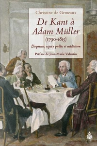 De Kant à Adam Müller (1790-1815)